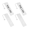 UNICRAFTALE 4pcs 19.6cm Stainless Steel Rectangle Bookmark Blank Carving Bookmark with Tree of Life Charm Marks Page Markers for Student Teacher Book Lover DIY Project Gift