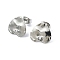 Non-Tarnish 304 Stainless Steel Stud Earring Findings, Heart, 12x13.5mm, Hole: 1.4mm, Pin: 10.5x0.5mm