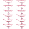 12Pcs 2 Style Breast Cancer Awareness Glass Charms Braided Bead Bracelet, Adjustable Bracelet for Women, Pink, Inner Diameter: 7/8~3-1/8 inch(2.15~8.05cm), 6pcs/style