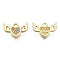Rack Plating Alloy Charms, with Crystal Blue Rhinestone, Cadmium Free & Nickel Free & Lead Free, Heart with Wing, Light Gold, 10x15x2mm, Hole: 1.5mm