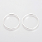 Brass Linking Rings, Lead Free & Nickel Free, Ring, Silver Color Plated, 30x1mm