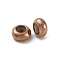 201 Stainless Steel Beads, with Silicone Inside, Ion Plating(IP), Rondelle, Light Gold, 8x4mm, Hole: 1.4mm