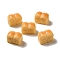 Opaque Resin Imitation Food Decoden Cabochons, Bread, Navajo White, 25.5x15x18mm