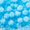 Paw Print Sealing Wax Particles, for Retro Seal Stamp, Deep Sky Blue, 9.5x8.5x6mm