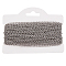 Beebeecraft 32.8Feet/10M Stainless Steel Curb Chain Silver Oval Chain Roll Soldered 4 x 3 x 0.6mm Cable Extender Beaded Link Chains Connectors for Jewelry Making Necklace Bracelet Supplies DIY Craft