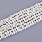 Eco-Friendly Dyed Glass Pearl Bead Strands, Round, Cotton Cord Threaded, Creamy White, 6mm, Hole: 1.2~1.5mm, about 70pcs/strand, 15.7 inch