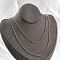 Brass Double Layer Necklaces, Figaro & Satellite Chains Necklaces for Women, With 304 Stainless Steel Lobster Clasp, Rack Plating, Lead Free & Cadmium Free, Long-Lasting Plated, Platinum, 15.71 inch(39.9cm) long+ 50~60mm extender