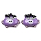 Halloween Opaque Resin Decoden Cabochons, Dark Orchid, Skull Cup, 21x28x7mm