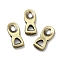 Tibetan Style Rack Plating Brass Pendants, Long-Lasting Plated, Number 8 Shape, Antique Bronze, 13.5x6x2mm, Hole: 3mm