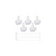 Бирки для одежды из полиэстера DIY-WH0430-701-8