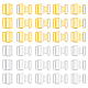 60 шт. 2-х цветные зажимы для бикини из цинкового сплава FIND-NB0004-65-1