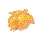 Подвески из стеклянных бусин в виде листьев PALLOY-MZ00527-02-4