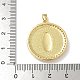 Латунные микропаве прозрачные подвески с фианитом KK-U046-08G-3