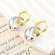 Серьги-кольца из латуни для женщин EJEW-U057-06B-04GP-3