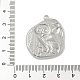 Подвески в виде совы из старинной монеты из нержавеющей стали 304 STAS-S186-02P-3