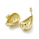 Серьги-гвоздики из латуни с цирконием EJEW-G381-02G-2