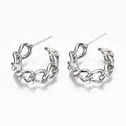 Серьги-кольца из латуни KK-R117-033-NF