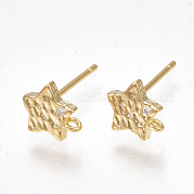 Латунные серьги с цирконом KK-S350-036G
