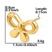 Женские серьги-гвоздики из нержавеющей стали с бантом PJ9303-4