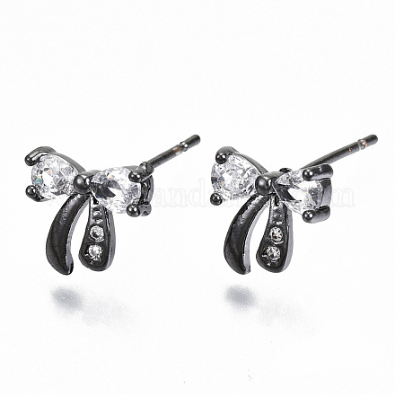 Латунь серьги KK-T062-43B-NF-1