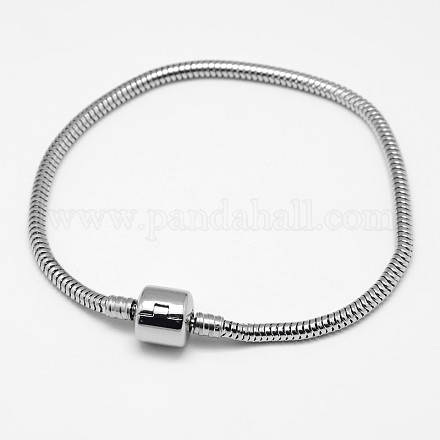 Браслеты европейского стиля из нержавеющей стали 304 X-PPJ-F002-03C-1