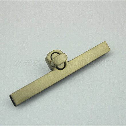 Застежки для кошелька с замком из цинкового сплава PURS-PW0001-029BAB-1