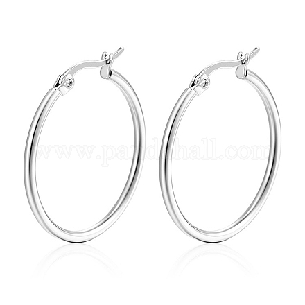 Серьги-кольца из нержавеющей стали 304 PW-WG89744-13-1