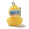 Resin Pendants, With Platinum Iron Loop, Duck Charms, Duck, 28x19.5x22mm, Hole: 2mm