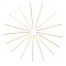304 Stainless Steel Flat Head Pins, Real 18K Gold Plated, 50x0.7mm, 21 Gauge, Head: 2mm