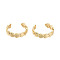 Adjustable Brass Cuff Rings, Open Rings, Heart, Real 18K Gold Plated, US Size 7 1/4(17.5mm)