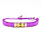 Vintage Glass Seed Beads Braided Bead Bracelets, Rivet Bracelets for Women, with Alloy, Blue Violet
