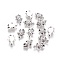 Tibetan Style Alloy Beads, Tortoise, Cadmium Free & Lead Free, Antique Silver, 12.5x9x4mm, Hole: 1mm, about 1049pcs/1000g