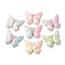 Plastic Cabochons, Butterfly, Mixed Color, 30x37x5mm