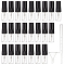 Perfume Dispensing Kits, including 40Pcs Glass Sample Perfume Spray Bottles, with 10Pcs 2ml Disposable Plastic Dropper & 4Pcs Funnel Hopper, Black & Clear, Bottle: 1.4x5cm, Capacity: 2ml(0.07fl. oz)
