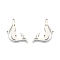 Non-Tarnish 201 Stainless Steel Pendants, Dolphin, Stainless Steel Color, 26.5x16.5x1.5mm, Hole: 1.6mm