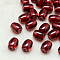 Resin Beads, Barrel, Dark Red, 14x12mm, Hole: 2mm