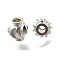 Brass Beads, Long-Lasting Plated, Lantern, Silver, 5x4.8x4.8mm, Hole: 1.6mm