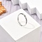 Rhodium Plated 925 Sterling Silver Adjustable Rings, Platinum, Twelve Constellations, Leo, 2mm, Inner Diameter: 16mm