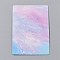 Cardboard Jewelry Display Cards, for Hanging Earring & Necklace Display, Rectangle, Colorful, Starry Sky Pattern, 9x6x0.05cm, Hole: 0.2cm, 100pcs/bag