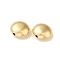 Rack Plating Brass Beads, Long-Lasting Plated, Lead Free & Cadmium Free, Flat Round, Real 18K Gold Plated, 13x5.5mm, Hole: 1.8mm