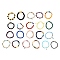 Natural & Synthetic Gemstone Beads Bracelets, Mixed Style, Mixed Color, Inner Diameter: 2-1/8~2-1/2 inch(5.5~6.5cm)