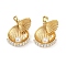 Brass Micro Pave Cubic Zirconia Pendants, Cadmium Free & Lead Free, Shell Shape, with ABS Plastic Imitation Pearl, Real 18K Gold Plated, 19x16.5x5.5mm, Hole: 2.7x2.5mm