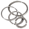 4Roll 304 Stainless Steel Wire, Plastic Coated, Stainless Steel Color, 1~2mm, about 32.81 Feet(10m)/roll