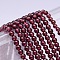 Mozambique Import Natural Grade A Garnet Round Beads Strands, 3mm, Hole: 1mm, about 121pcs/strand, 15 inch
