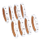 AHANDMAKER 2240 Pcs Woven Clothing Size Labels, XS-4XL Sewing Size Tags Fabric Embroidered Garment Labels Tags Crafting Ribbons Size Tags for Clothes Shirts Dresses Accessories, White