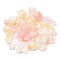 Transparent Acrylic Beads, Frosted, Mixed Shapes, Lemon Chiffon, 12~30.5x11.5~39.5x2.5~9mm, Hole: 1.6~2.7mm