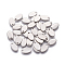 Non-Tarnish 304 Stainless Steel Charms, Stamping Blank Tag, Oval, Stainless Steel Color, 12.5x7.5x1mm, Hole: 1.5mm