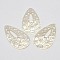 Natural Mother of Pearl Shell Pendants, teardrop, White, 37x21x1.5mm, Hole: 1mm
