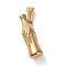 304 Stainless Steel Pendants, Bottle Shape, Golden, 25x8mm, Hole: 8x3mm