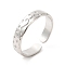 Non-Tarnish 304 Stainless Steel Moon & Star Open Cuff Ring for Women, Stainless Steel Color, US Size 6 3/4(17.1mm)